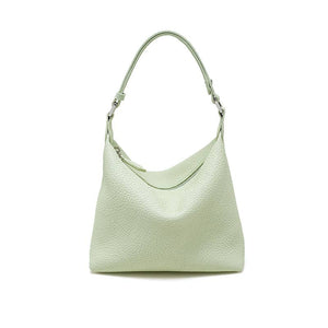 Leather Hobo Shoulder Bag with Soft Pillow Silhouette