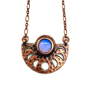 Opalite Moon Phase Necklace