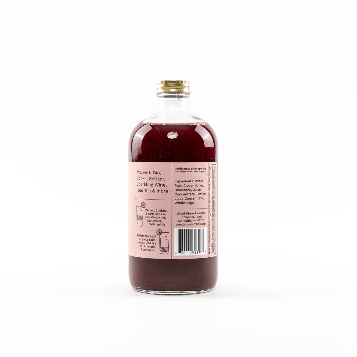 Blackberry and Sage Cocktail and Mocktail Mixer, 16 fl oz
