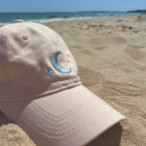 White Cotton Dad Hat - Chase Your Stars Cap