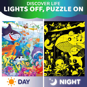 2x3 FT Giant Glow in Dark Puzzle - Ocean Joy