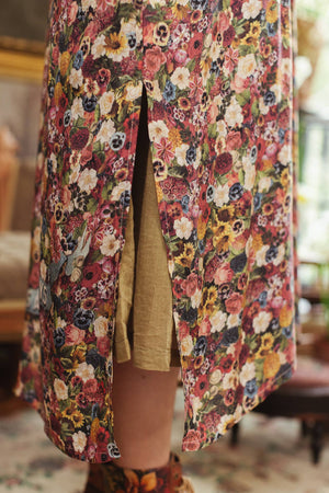 Art of Life Opera Duster Kimono Robe - Flower Palette Print