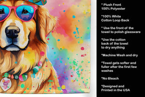 Golden Retriever Hippie Dawg Kitchen Towel