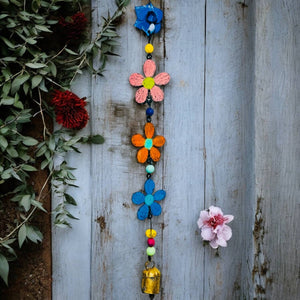 Metal Flower wind chime bell ornament