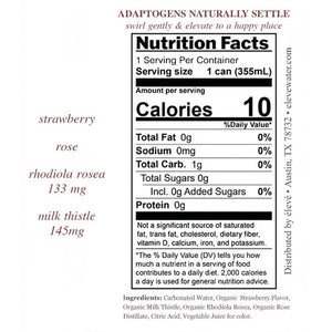 Beauty Adaptogen Sparkling Water, Strawberry Rose