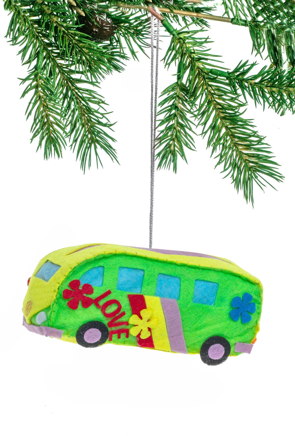 Hippie Bus Felt Ornament