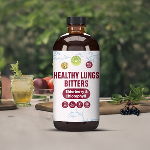 Healthy Lungs Bitters with Elderberry & Chlorophyll