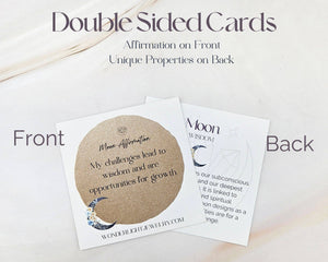 Gemstone Moon Hair Sticks - Moon / Wisdom