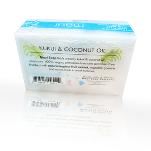 Hawaiian Waters Bar Soap with Kukui and Coconut Oil, 6 oz