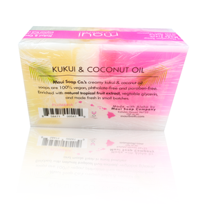 Plumeria Bar Soap with Kukui and Coconut Oil, 6 oz