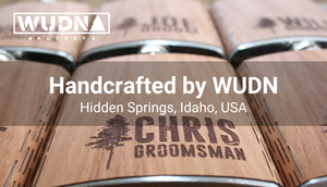 Wooden Hip Flask - 6 oz Stainless Steel