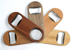 Customizable Wooden Keychain Bottle Opener