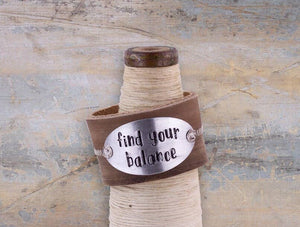 Find Your Balance Bracelet Cuff