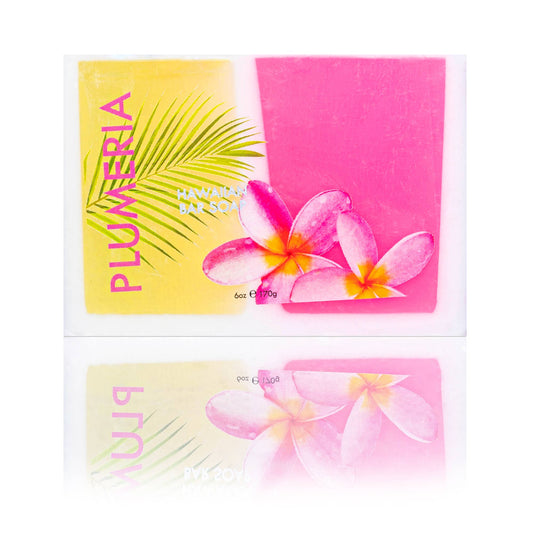 Plumeria Bar Soap with Kukui and Coconut Oil, 6 oz
