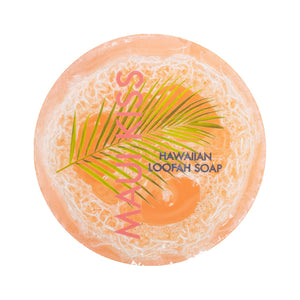 Maui Kiss Sea Salt & Kukui Exfoliating Loofah Soap, 4.75 oz