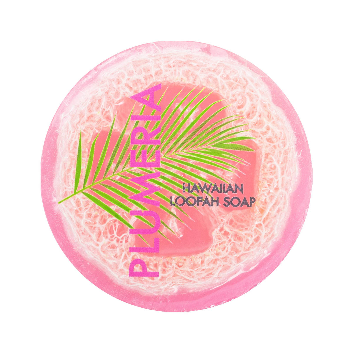 Plumeria Sea Salt & Kukui Exfoliating Loofah Soap, 4.75 oz