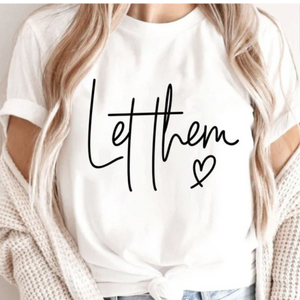 Let Them Graphic Crew Neck Tee