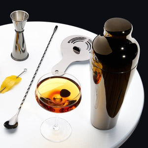 Black Gunmetal Parisian Cocktail Shaker
