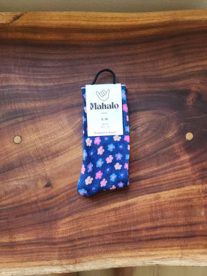 Multi-Color Hibiscus Socks