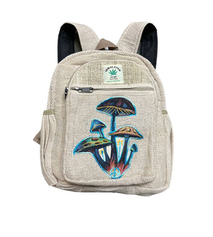 Hemp Mushroom Family Mini Backpack