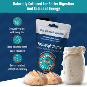 Organic Non-GMO Mature Sourdough Starter (12 g)