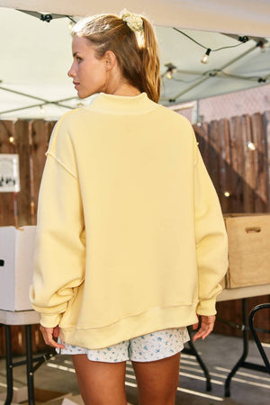 Dilly Dally Reversible Mockneck Sweatshirt