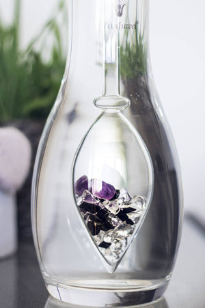 Era Crystal Water Carafe for VitaJuwel Gemstone Vials (sold separately).