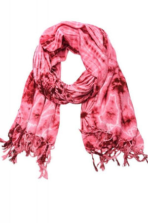Deep Dyed Tie Dye Boho Hippie Bohemian Scarf