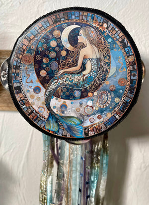 Moonchanted Mermaid Tambourine Wall Accent