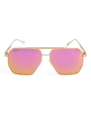 Axl Oversized Aviator Sunglasses - Hot Pink