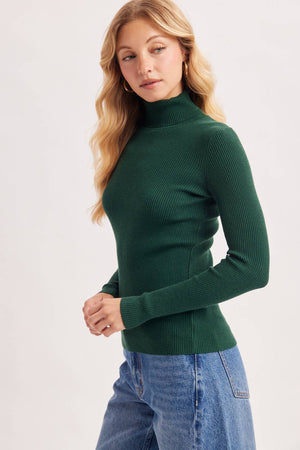 Essential Rib Turtleneck Pullover