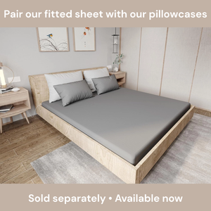 Grounding Fitted Sheet – Queen, Gray