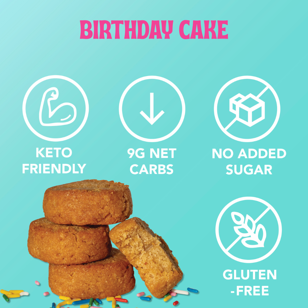 Birthday Cake Keto Cookie Bites