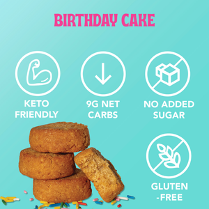 Birthday Cake Keto Cookie Bites