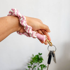 Macrame Dual-Toned Twisted Cotton Wristlet