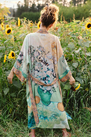 Van Gogh I Paint My Dream Opera Duster Kimono Robe