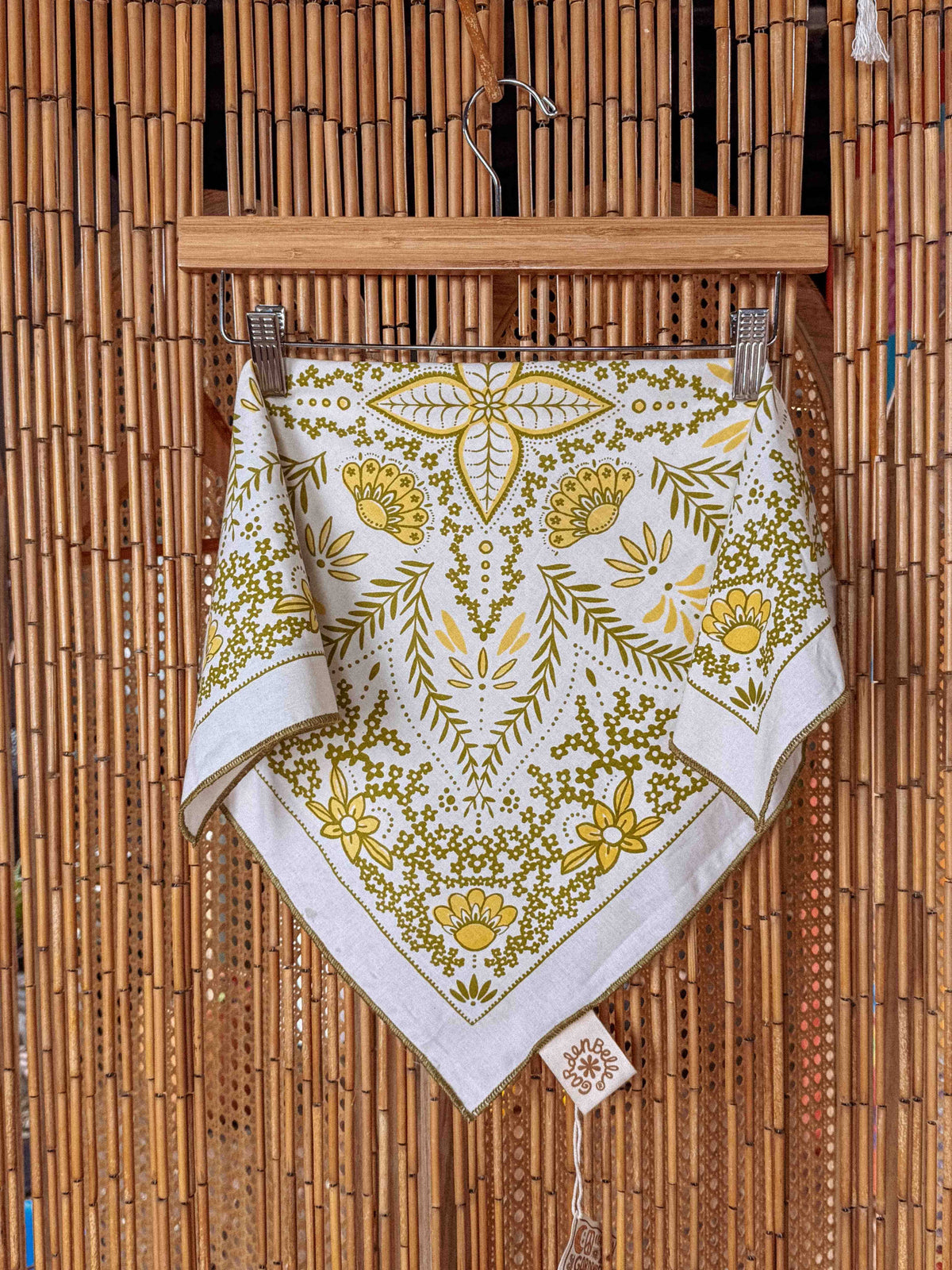 Boho Cotton Handmade Bandana Headscarf – Fir Green Heritage