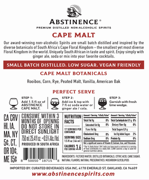 Cape Malt Non-alcoholic Whiskey Alternative