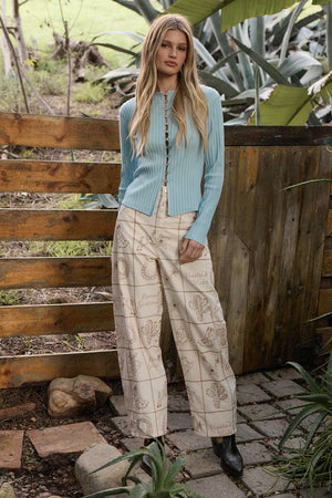 Slim Fit Knit Button Top
