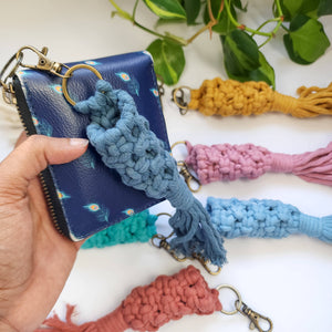 Macrame Lip Balm Holder Keychain