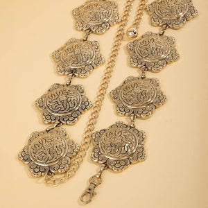 Ornate Weave Hexagon Chain Belt
