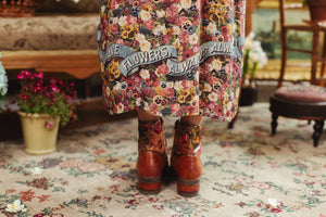 Art of Life Opera Duster Kimono Robe - Flower Palette Print
