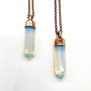 Polished Opalite Point Necklace