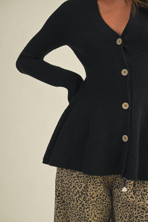 V-Neck Hourglass Sweater Cardigan