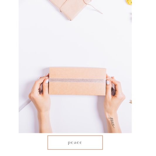 Peace Calligraphy Temporary Tattoo