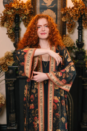 Heart of Gold Opera Duster Kimono Robe - Sacred Heart