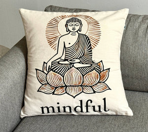 Mindful Buddha Pillow - Handmade by Survivors