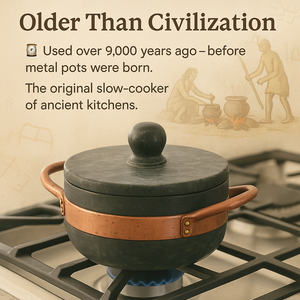 Handmade Brazilian Soapstone Pan | 2.0L / 2.1 Qt | Naturally Non-Toxic
