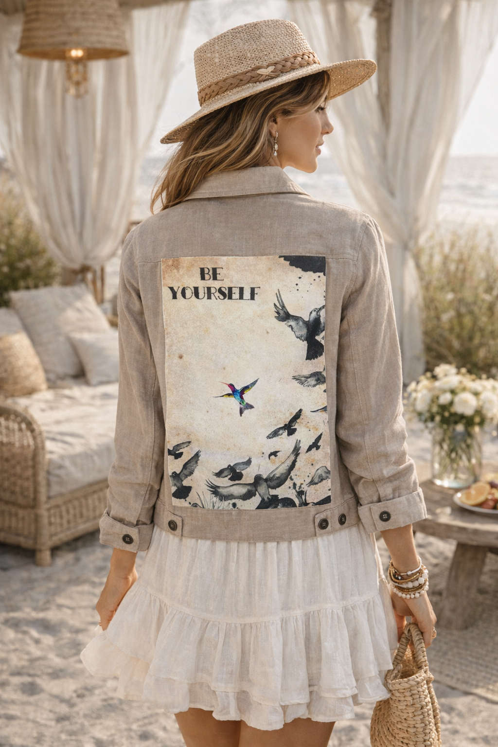 The “Be Yourself” Linen Jacket