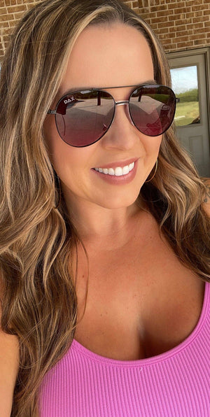 Ace Aviator Sunglasses - Hot Pink